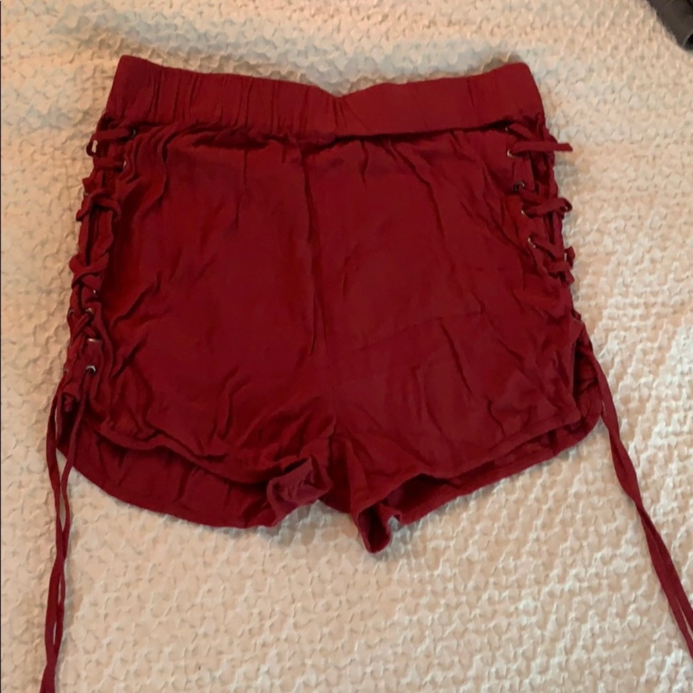 Red shorts